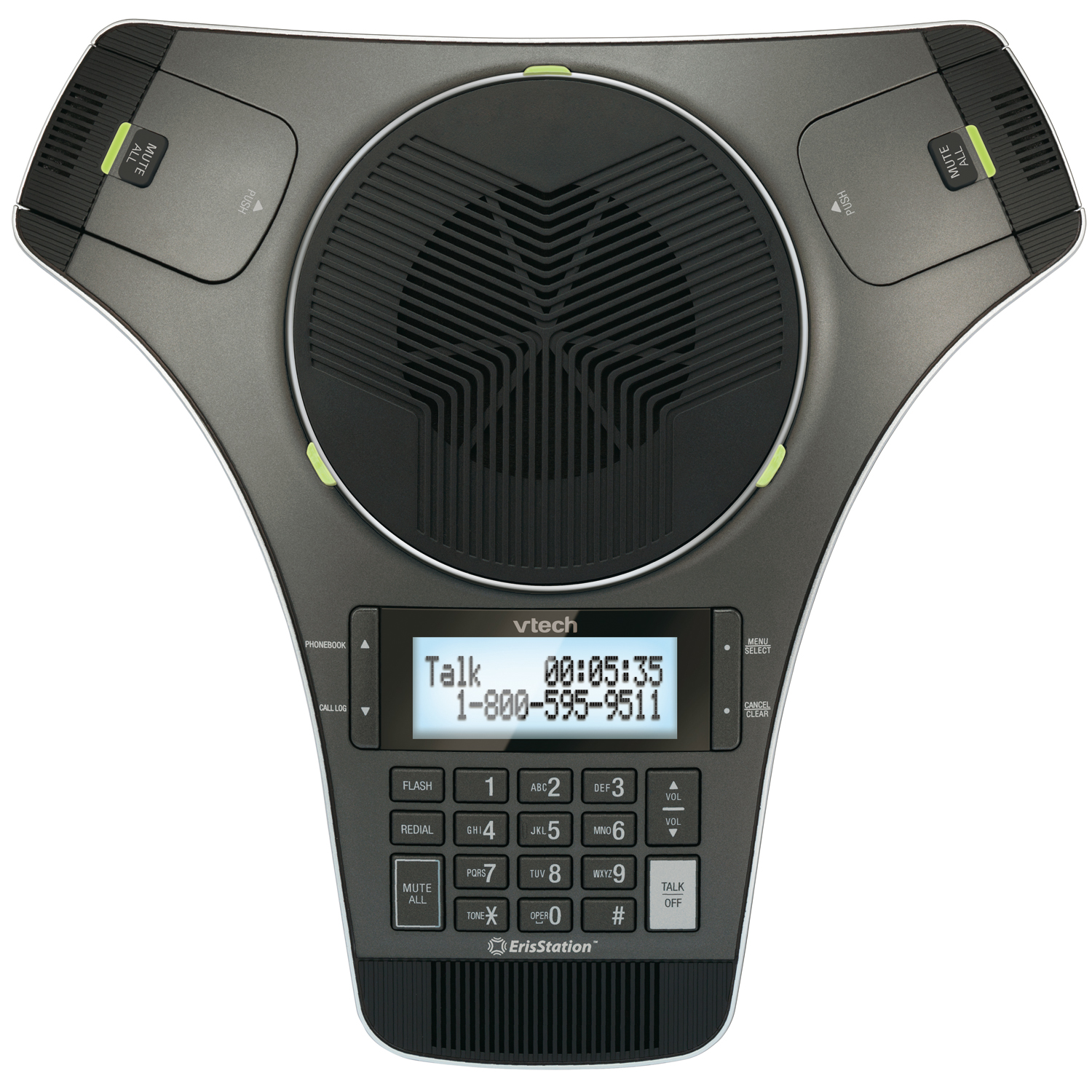 ErisStation&reg; Conference Phone with Two Wireless Mics - view 5